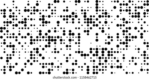 Abstract Monochrome Halftone Background.