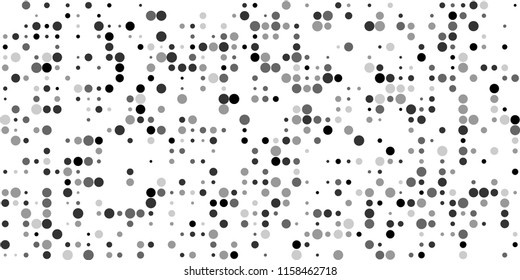 Abstract Monochrome Halftone Background.