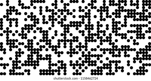 Abstract Monochrome Halftone Background.