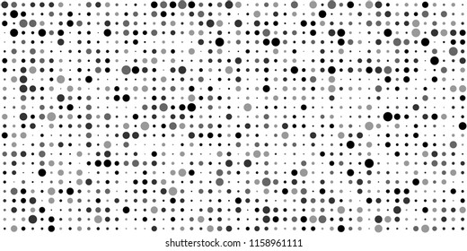 Abstract Monochrome Halftone Background.