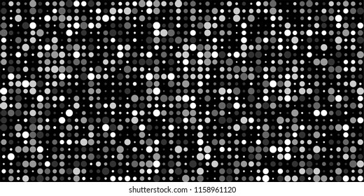 Abstract Monochrome Halftone Background.