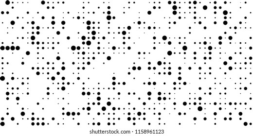 Abstract Monochrome Halftone Background.