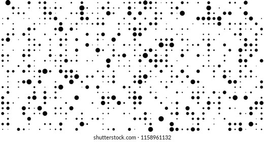 Abstract Monochrome Halftone Background.