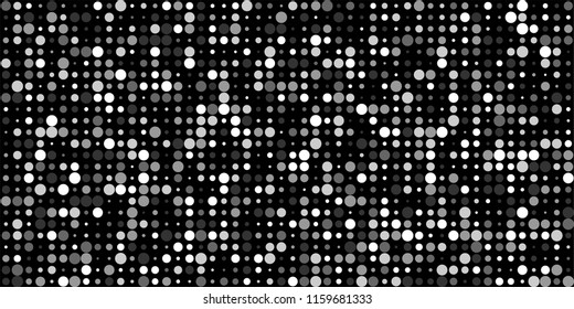 Abstract Monochrome Halftone Background.