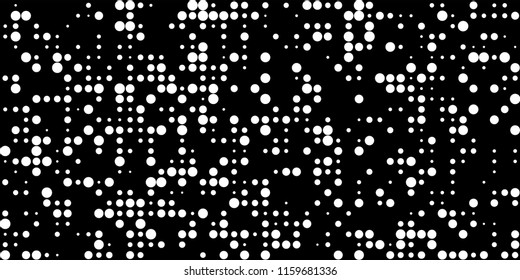 Abstract Monochrome Halftone Background.