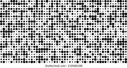 Abstract Monochrome Halftone Background.