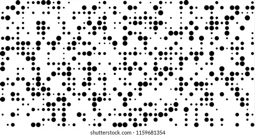 Abstract Monochrome Halftone Background.
