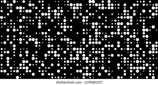 Abstract Monochrome Halftone Background.