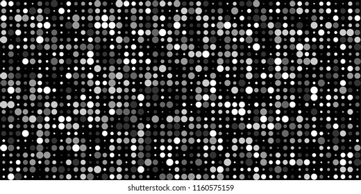 Abstract Monochrome Halftone Background.