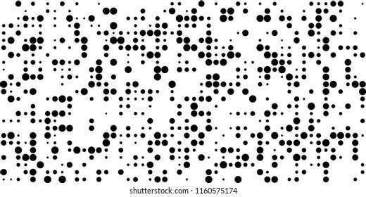 Abstract Monochrome Halftone Background.