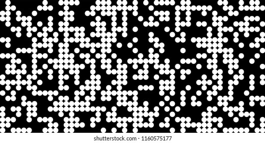 Abstract Monochrome Halftone Background.