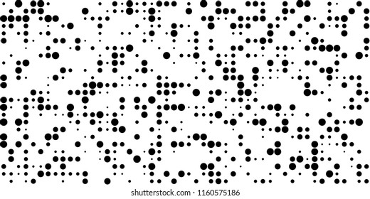 Abstract Monochrome Halftone Background.
