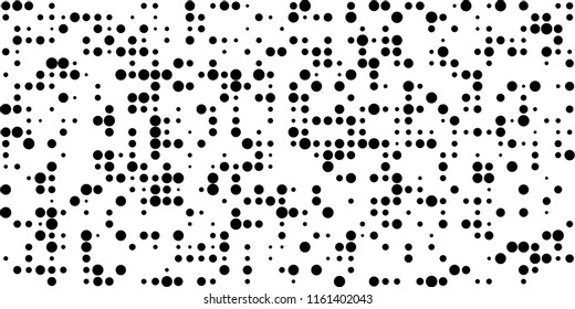 Abstract Monochrome Halftone Background.