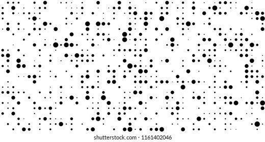 Abstract Monochrome Halftone Background.