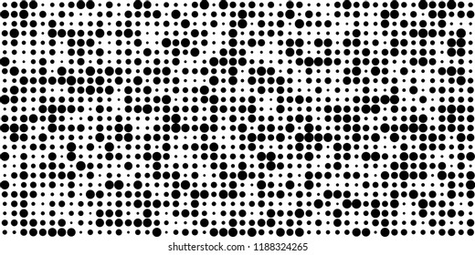 Abstract Monochrome Halftone Background.