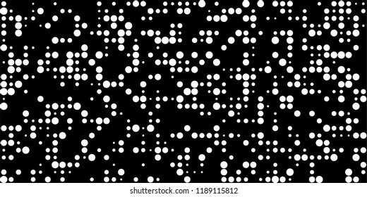 Abstract Monochrome Halftone Background.