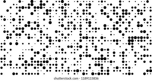 Abstract Monochrome Halftone Background.