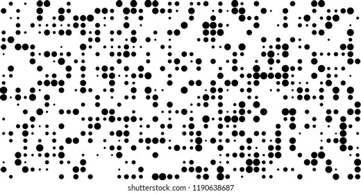 Abstract Monochrome Halftone Background.