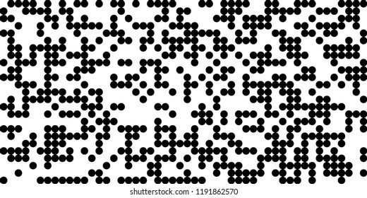 Abstract Monochrome Halftone Background.