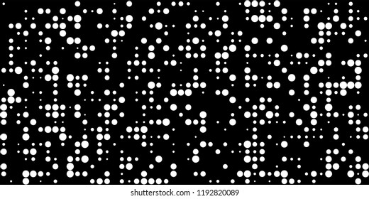 Abstract Monochrome Halftone Background.