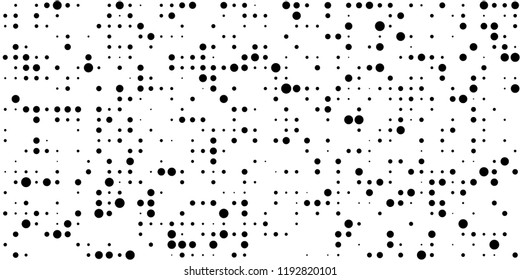 Abstract Monochrome Halftone Background.