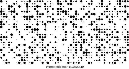 Abstract Monochrome Halftone Background.