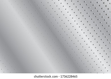 Abstract monochrome halftone background. Futuristic panel. Design element for web banners, posters, cards, wallpapers, sites. Gray metallic, gradient. Vector illustration.