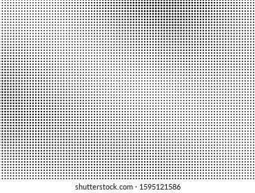 Abstract monochrome half-tone. Black and white print pattern