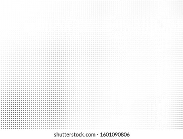 Abstract monochrome half-tone. Black and white print pattern