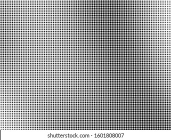 Abstract monochrome half-tone. Black and white print pattern