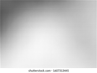 Abstract monochrome half-tone. Black and white print pattern