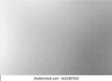 Abstract monochrome half-tone. Black and white print pattern