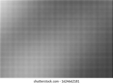 Abstract monochrome half-tone. Black and white print pattern