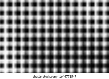 Abstract monochrome half-tone. Black and white print pattern