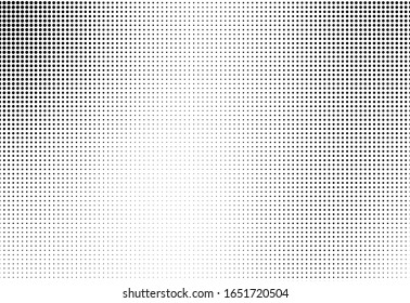 Abstract monochrome half-tone. Black and white print pattern