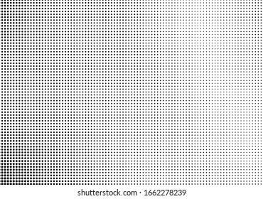 Abstract monochrome half-tone. Black and white print pattern
