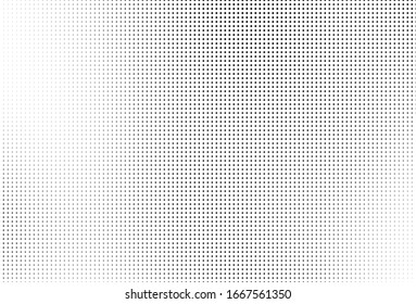 Abstract monochrome half-tone. Black and white print pattern