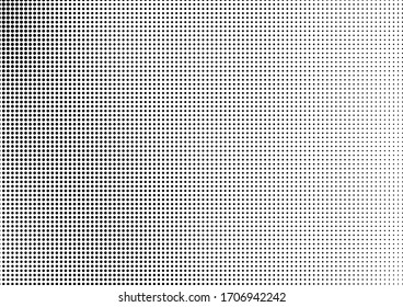Abstract monochrome half-tone. Black and white print pattern