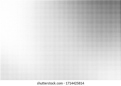 Abstract monochrome half-tone. Black and white print pattern