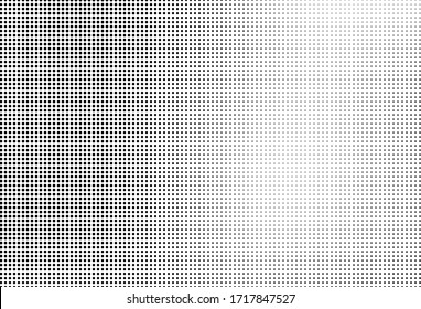 Abstract monochrome half-tone. Black and white print pattern