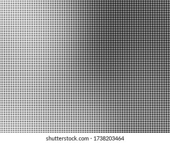 Abstract monochrome half-tone. Black and white print pattern