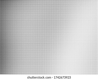 Abstract monochrome half-tone. Black and white print pattern