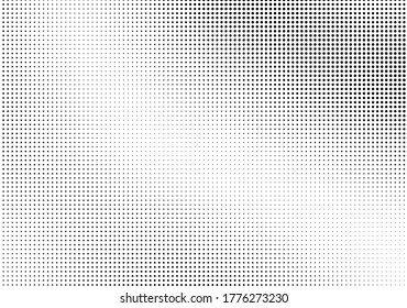 Abstract monochrome half-tone. Black and white print pattern