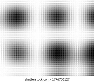 Abstract monochrome half-tone. Black and white print pattern