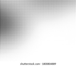 Abstract monochrome half-tone. Black and white print pattern