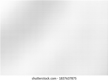 Abstract monochrome half-tone. Black and white print pattern