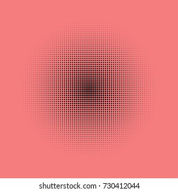 Abstract monochrome halftone dots pattern. Design template vector illustration with dots. Modern background for web sites, sticker labels,postcards,banners, corporate identity, cover design