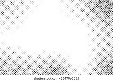 abstract monochrome halftone dotted white and grey background
