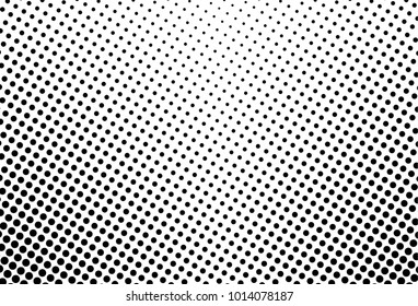 Abstract monochrome halftone pattern. Comic background. Dotted backdrop with circles, dots, point. Design element for web banners, posters, cards, wallpapers, sites. Black and white color