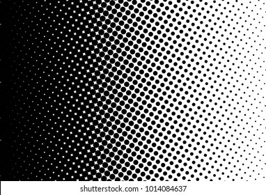 Abstract monochrome halftone pattern. Comic background. Dotted backdrop with circles, dots, point. Design element for web banners, posters, cards, wallpapers, sites. Black and white color  